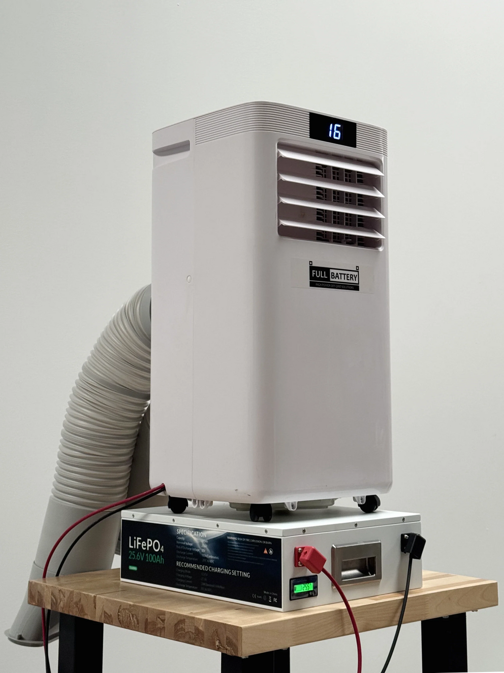 24V DC Portable Air Conditioner & Heat Pump – 12,000 BTU, Dual Duct, Off-Grid Battery Powered