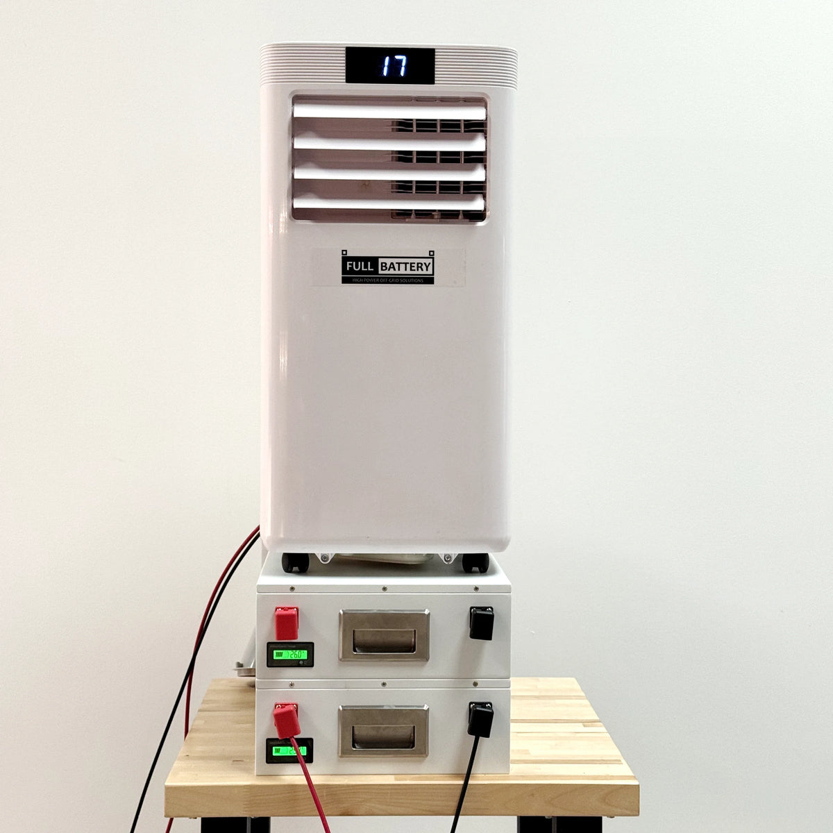 24V DC Portable Air Conditioner & Heat Pump – 12,000 BTU, Dual Duct, Off-Grid Battery Powered