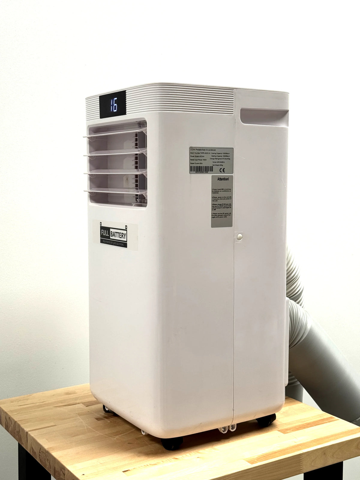 24V DC Portable Air Conditioner & Heat Pump – 12,000 BTU, Dual Duct, Off-Grid Battery Powered
