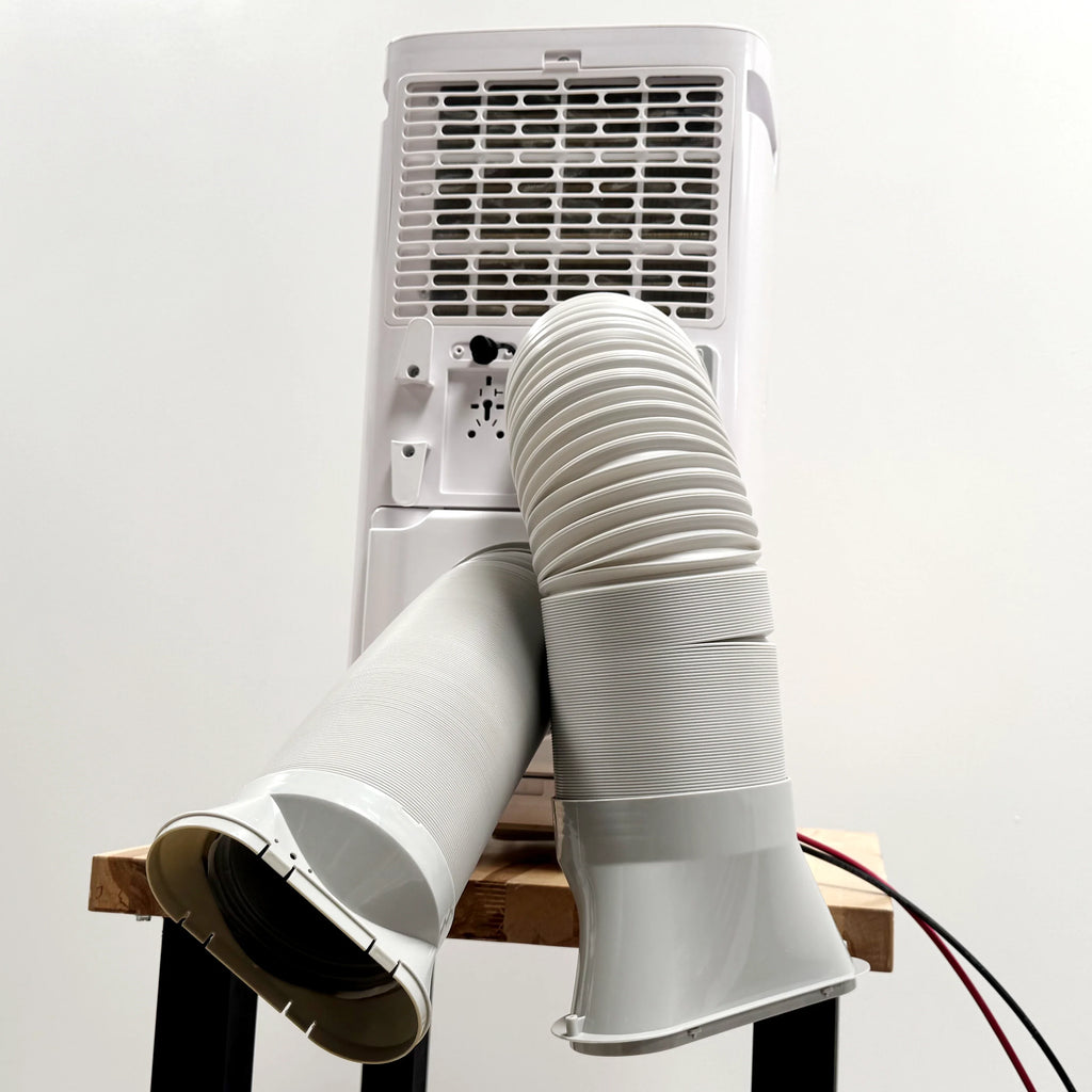 24V DC Portable Air Conditioner & Heat Pump – 12,000 BTU, Dual Duct, Off-Grid Battery Powered