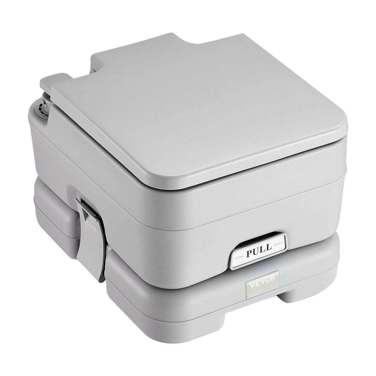 Portable Flushing Toilet – 3.2 Gal Flush Tank, Piston Pump, Leak-Proof, 330 lb Capacity