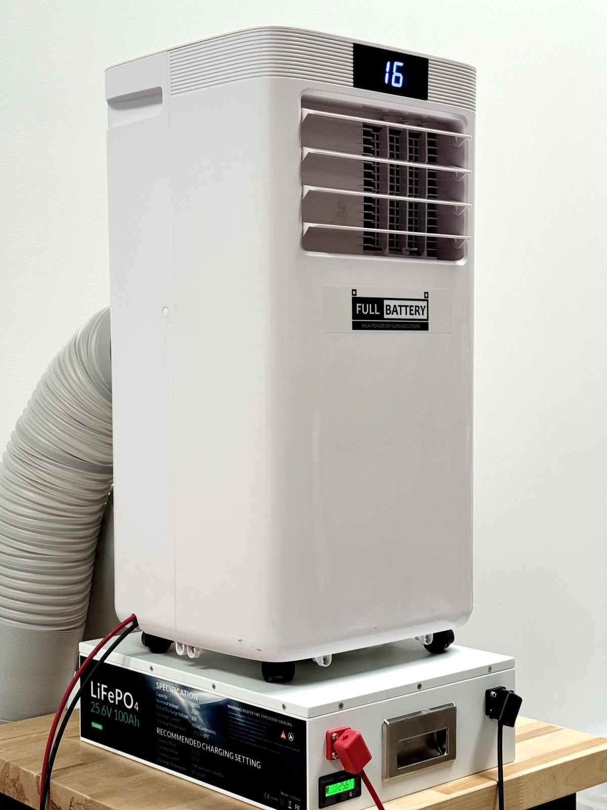 24V DC Portable Air Conditioner & Heat Pump – 12,000 BTU, Dual Duct, Off-Grid Battery Powered