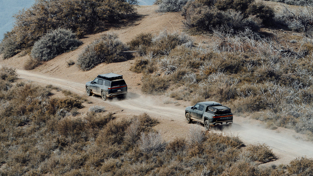 Bed Rack for Rivian R1T – Steel & Aluminum, MOLLE Side Panels, Adjustable Crossbars, Accessory Port Adapters