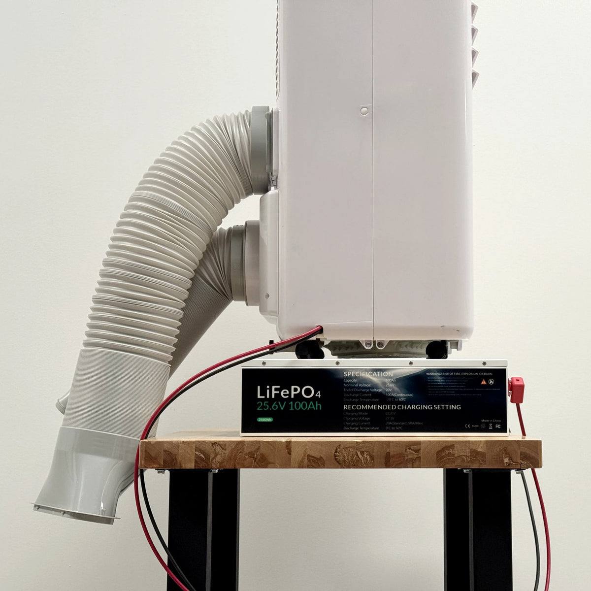 24V DC Portable Air Conditioner & Heat Pump – 12,000 BTU, Dual Duct, Off-Grid Battery Powered