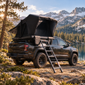 Fold-Over Hardshell Rooftop Tent – Sleeps 2, Telescopic Ladder, Insulation Liner, LED Light Bar