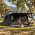 6-Person Instant Cabin Tent – Quick-Open, 1 Bedroom + Living Room, Double Layer 600D Oxford, Canopy
