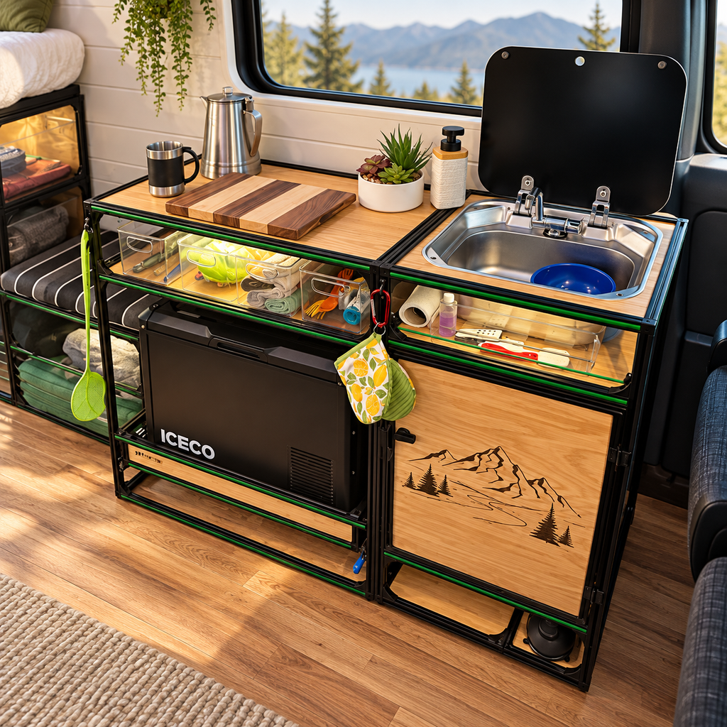 Van Sink Galley System - Camper Kitchen Conversion DIY Kit