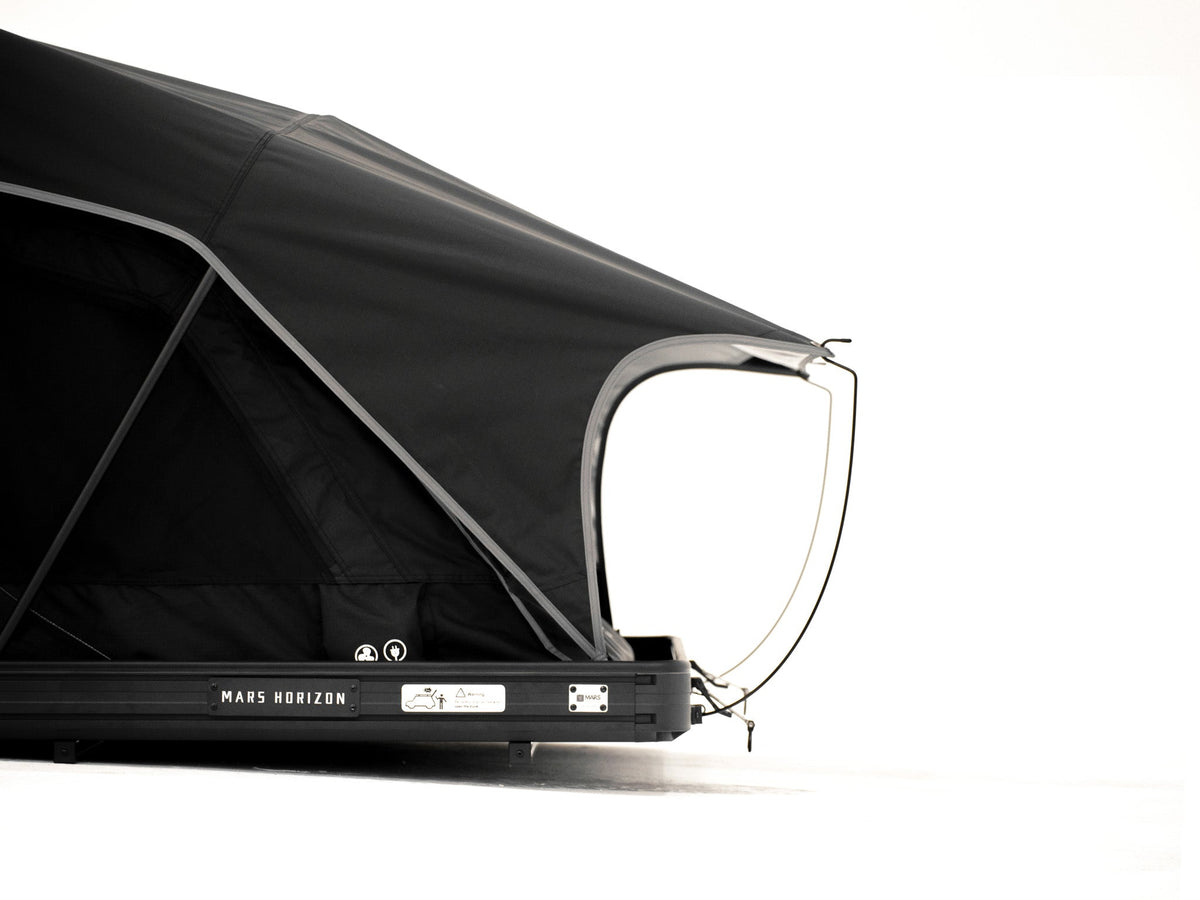 Fold-Over Hardshell Rooftop Tent – Sleeps 2, Telescopic Ladder, Insulation Liner, LED Light Bar