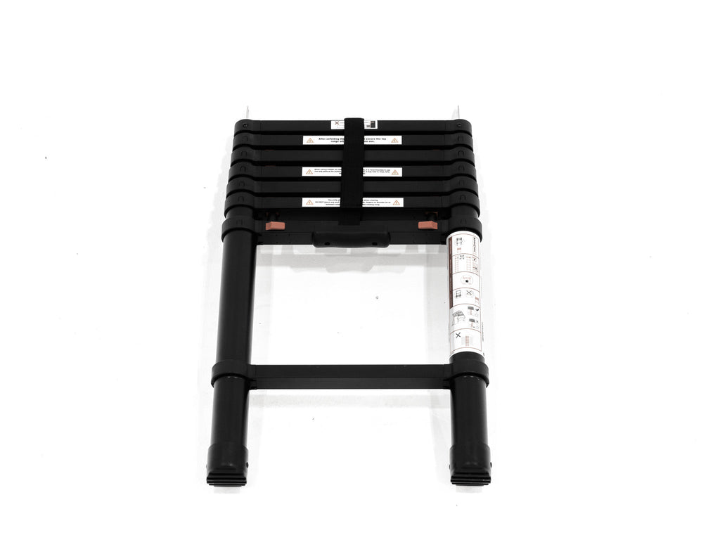 Fold-Over Hardshell Rooftop Tent – Sleeps 2, Telescopic Ladder, Insulation Liner, LED Light Bar