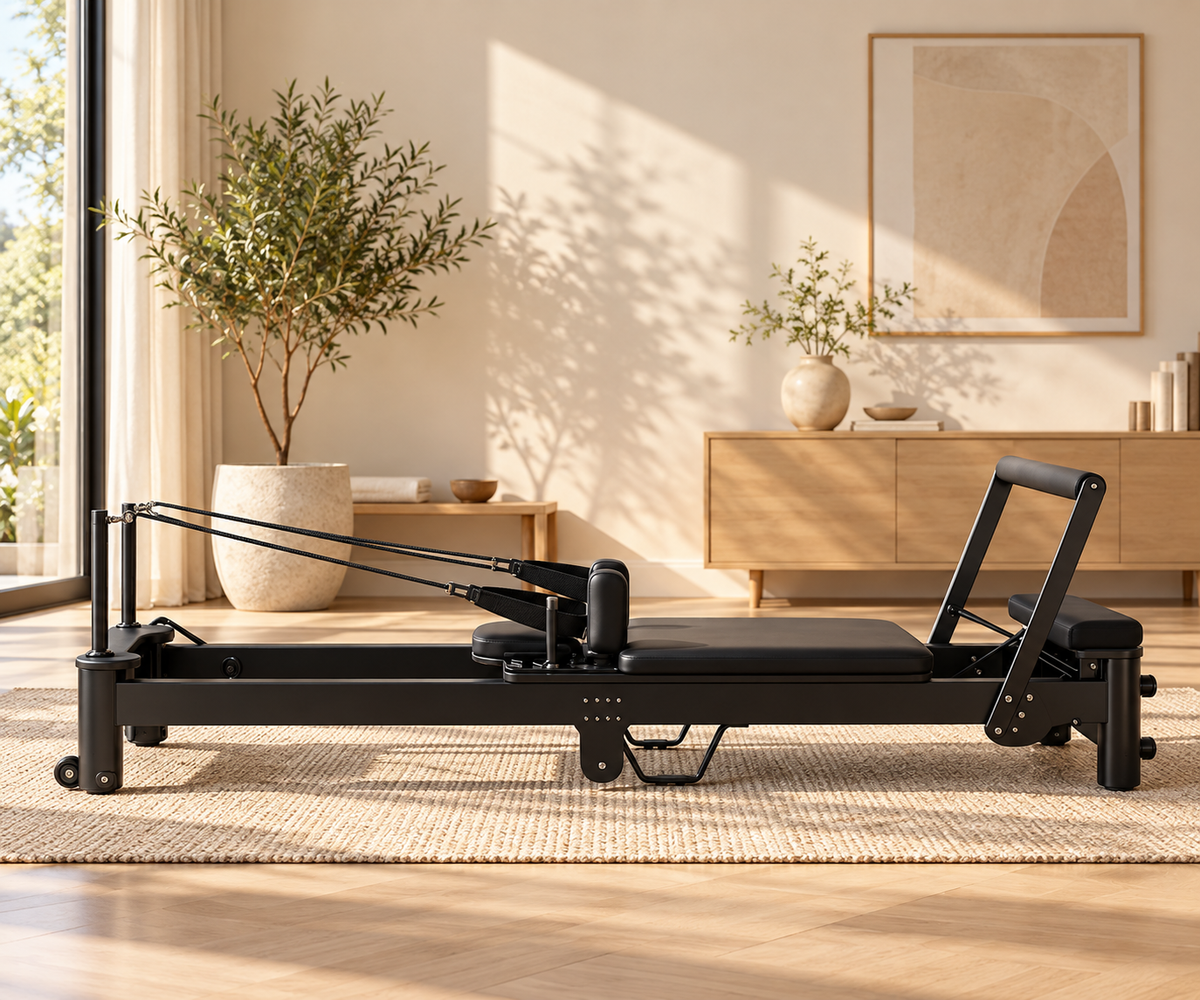 Aluminum Pilates Reformer with Jump Board, Box & 6 Springs | Restora Active