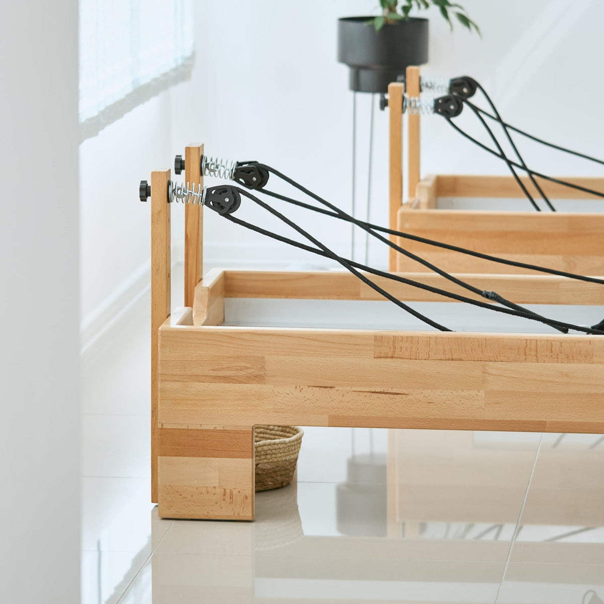 Solid Wood Pilates Reformer Frame | Oak, Maple or Walnut | Restora Active