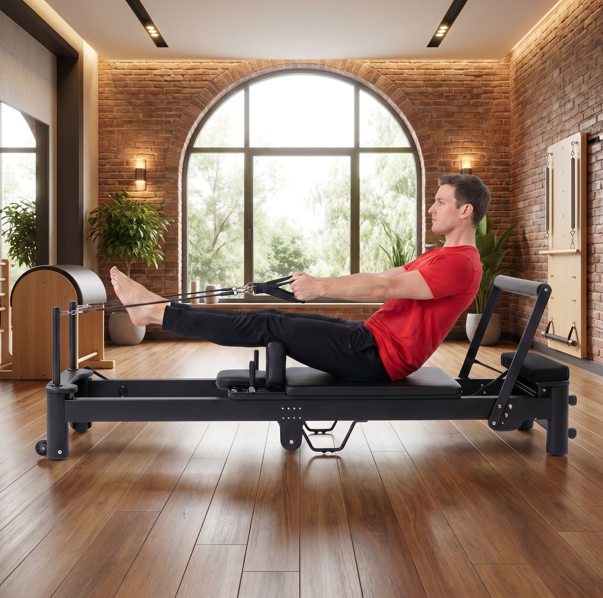 Aluminum Pilates Reformer with Jump Board, Box & 6 Springs | Restora Active