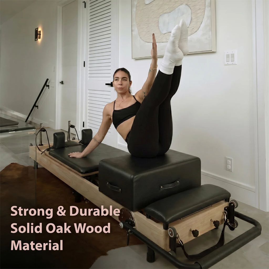 The er – Studio Quality Pilates Reformer for Home Use That Folds Away in Seconds