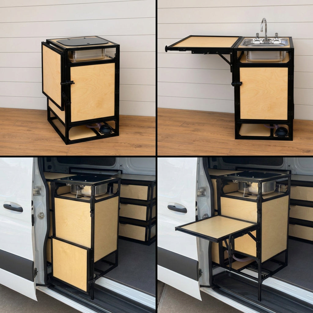 Van Sink Galley System - Camper Kitchen Conversion DIY Kit