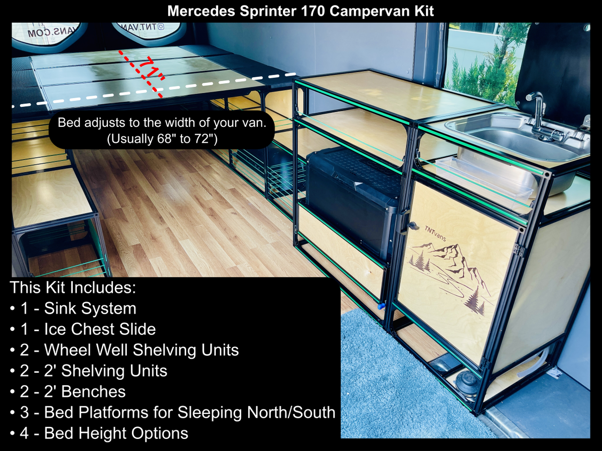 Van Furniture Kit | Mercedes Sprinter 170 | Campervan DIY