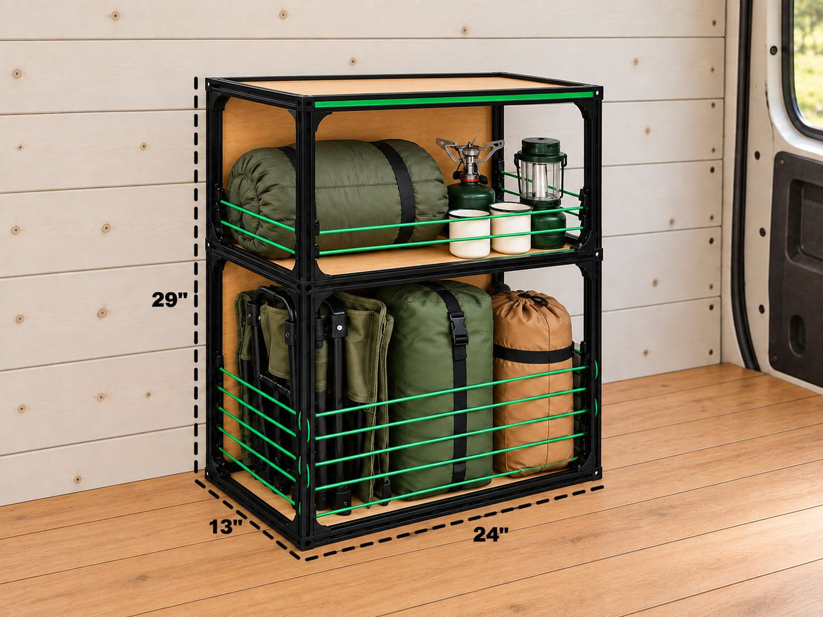 DIY Van Shelving Kit – 24″ Wide Modular Storage for Camper Van Conversions